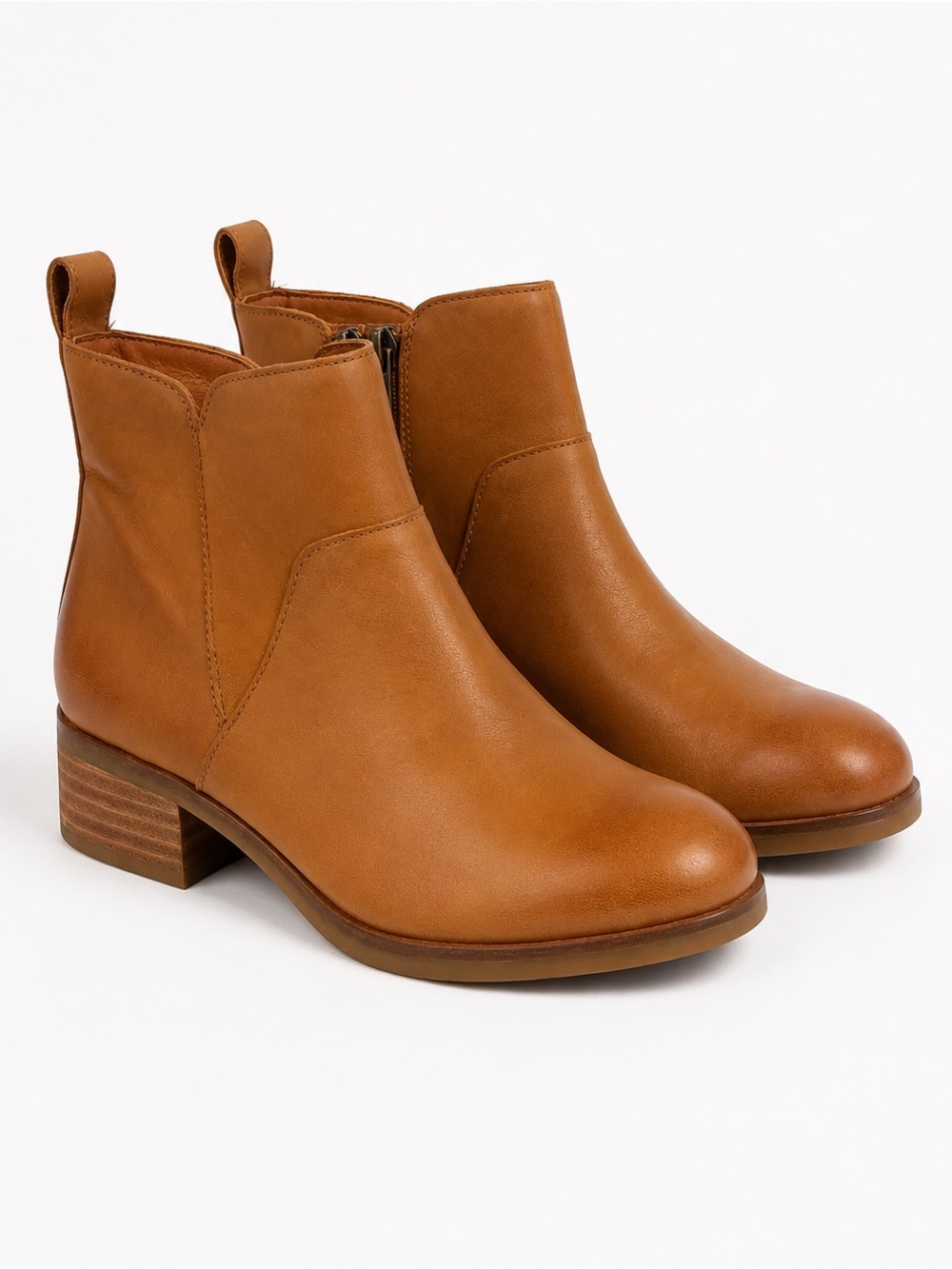 Lucky Brand Prenma Leather Ankle Boots Tan 6.5 Screen Worn Star Trek